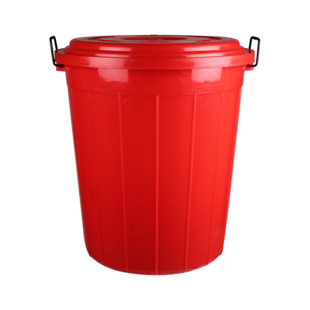 Plastic Drum With Lid (100 Ltr) (Red)